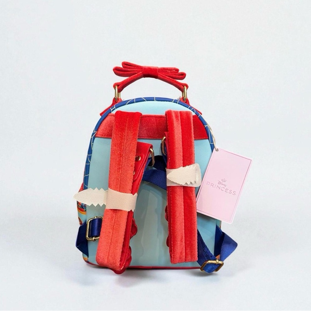 Loungefly Disney Beauty and the Beast Stained Glass Backpack w/matching Wallet - Picture 4 of 9